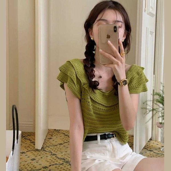 salt minority simple low womens sweaters round neck hollow out short sleeve top, White;black
salt minority simple low womens sweaters round neck hollow out short sleeve top, White;black