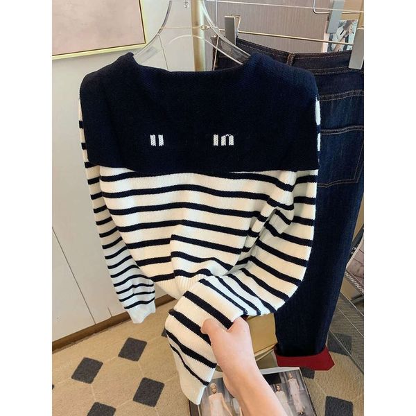 Striped Knitted Cardigan Academy Navy Collar For Women Early Autumn New Slim Versatile Foreign Style Sweater Short Jacket, Black
Striped Knitted Cardigan Academy Navy Collar For Women Early Autumn New Slim Versatile Foreign Style Sweater Short Jacket, Black