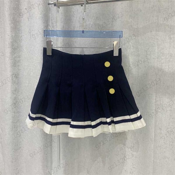 brand skirts custom button trim hemline patchwork color high waist skirt fashion designer simple joker style pleated skirts women apparel, Black
brand skirts custom button trim hemline patchwork color high waist skirt fashion designer simple joker style pleated skirts women apparel, Black