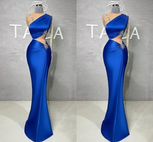 sparkly royal blue mermaid prom dresses high neck waist cut beaded sequined draped pleats sweep trian engagement formal evening pageant birt, Black
sparkly royal blue mermaid prom dresses high neck waist cut beaded sequined draped pleats sweep trian engagement formal evening pageant birt, Black