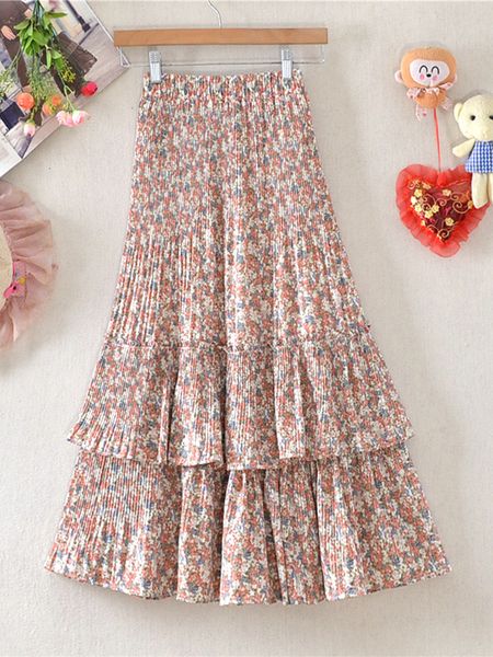 skirts tigena floral print chiffon midi long skirt women summer cute tiered a line high waist pleated mid-length skirt female lady 230414, Black
skirts tigena floral print chiffon midi long skirt women summer cute tiered a line high waist pleated mid-length skirt female lady 230414, Black