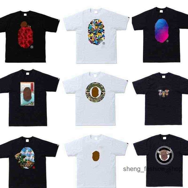 bathing ape designer luxury apes classic mens and womens t shirt hip hop shark summer breathable versatile high street trend tees 9m7e, White;black
bathing ape designer luxury apes classic mens and womens t shirt hip hop shark summer breathable versatile high street trend tees 9m7e, White;black