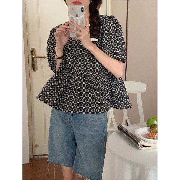 korean style crochet embroidery short sleeved blouse shirt summer round neck, White
korean style crochet embroidery short sleeved blouse shirt summer round neck, White