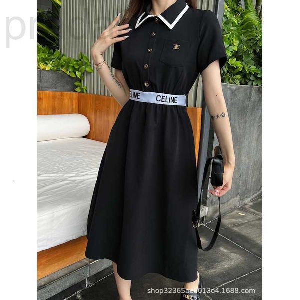 casual dresses designer 23 spring/summer new short sleeve polo neck dress letter ribbon waist design button metal emblem decoration k3a8, Black;gray
casual dresses designer 23 spring/summer new short sleeve polo neck dress letter ribbon waist design button metal emblem decoration k3a8, Black;gray