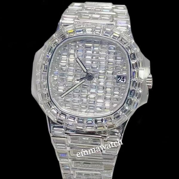 2023 new square moissanite diamonds watch mens sliver iced out watches automatic luxury shiny watch sapphire glass wristwatches with box, Slivery;brown
2023 new square moissanite diamonds watch mens sliver iced out watches automatic luxury shiny watch sapphire glass wristwatches with box, Slivery;brown