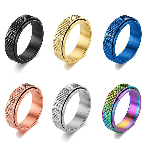 titanium steel cool punk spinner male rotatable couple ring mens anxiety fidget rings creative, Silver
titanium steel cool punk spinner male rotatable couple ring mens anxiety fidget rings creative, Silver