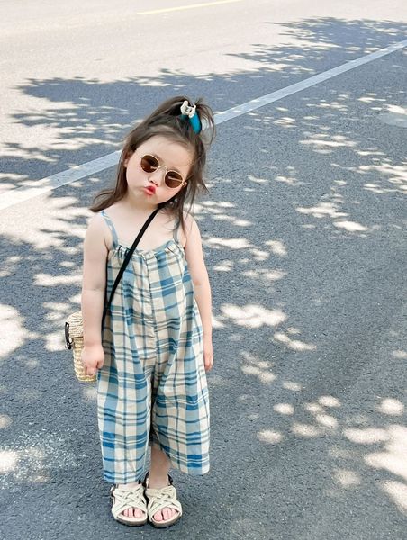 overalls summer girls casual plaid suspender trousers baby kids children overall pant 230414, Blue
overalls summer girls casual plaid suspender trousers baby kids children overall pant 230414, Blue