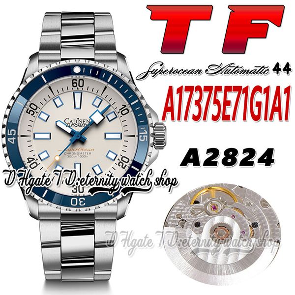 tf superocean 44 eta a2824 automatic mens watch a17375e71g1a1 blue ceramic bezel white dial stick markers stainless steel bracelet super edi, Slivery;brown
tf superocean 44 eta a2824 automatic mens watch a17375e71g1a1 blue ceramic bezel white dial stick markers stainless steel bracelet super edi, Slivery;brown