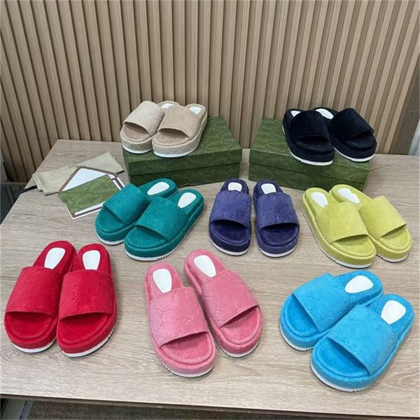 luxury slippers womens sandal platform sandals fashion men slipper embroidered canvas designer slides slip slippers girls big size 35-42, Black
luxury slippers womens sandal platform sandals fashion men slipper embroidered canvas designer slides slip slippers girls big size 35-42, Black