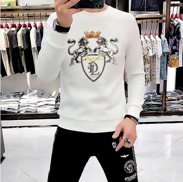 men's hoodies & sweatshirts european autumn fashion men's sweater heavy craft horse long sleeve inner style round neck top, Black
men's hoodies & sweatshirts european autumn fashion men's sweater heavy craft horse long sleeve inner style round neck top, Black