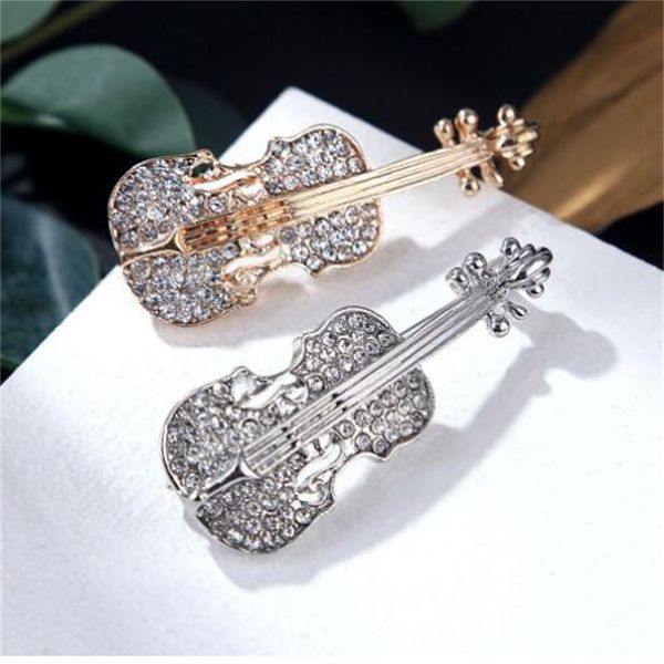 fashion women's violin pins brooches punk personalized crystal rhinestone brooch jewelry accessories ae673, Gray
fashion women's violin pins brooches punk personalized crystal rhinestone brooch jewelry accessories ae673, Gray