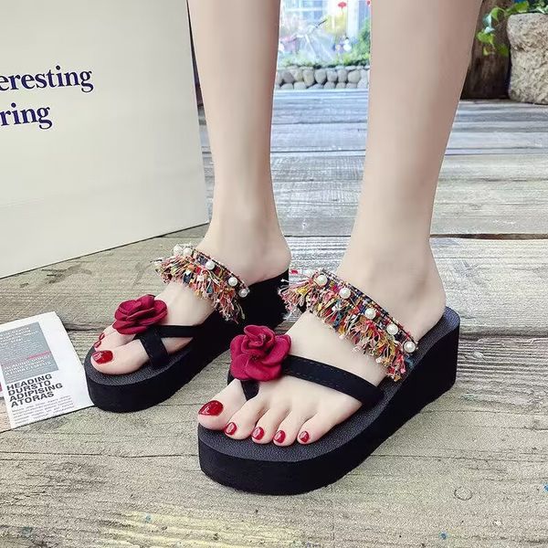 thick sole flower slippers women 2023 fashion new cute personality non-slip seaside comfortable casual beach sandals, Black
thick sole flower slippers women 2023 fashion new cute personality non-slip seaside comfortable casual beach sandals, Black