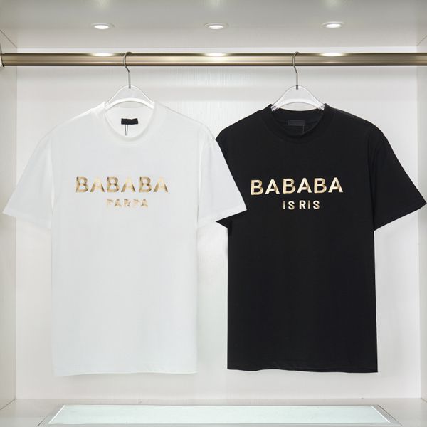 men's designer clothing famous t shirt letter printing round neck short sleeved black and white fashionable men's and women's, White;black
men's designer clothing famous t shirt letter printing round neck short sleeved black and white fashionable men's and women's, White;black