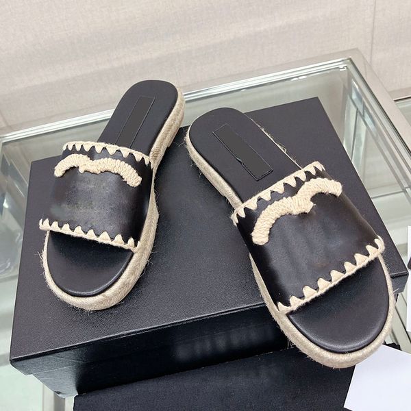 designer womens sandals retro slippers slip on with braided hemp rope slides lambskin platform heels espadrilles rubber sole leisure beach s, Black
designer womens sandals retro slippers slip on with braided hemp rope slides lambskin platform heels espadrilles rubber sole leisure beach s, Black