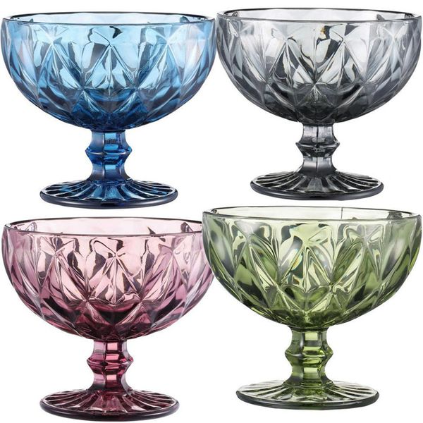 szhome glass ice cream cups multicolored vintage pressed dessert bowls for fruit cereal snacks
szhome glass ice cream cups multicolored vintage pressed dessert bowls for fruit cereal snacks
