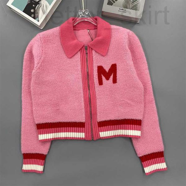 women's t-shirt designer knitted pink lapel zippered cardigan girly style age reduction short coat new in 2022 winter, White
women's t-shirt designer knitted pink lapel zippered cardigan girly style age reduction short coat new in 2022 winter, White