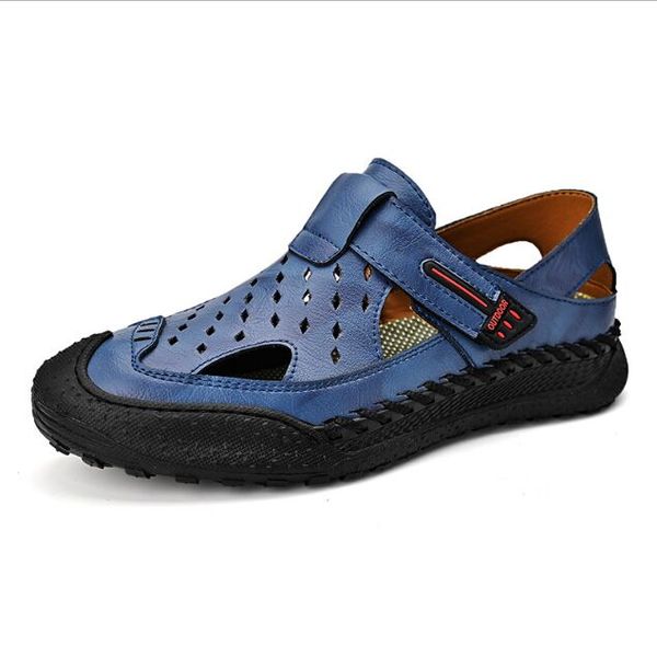 leather men sandals summer baotou casual slippers comfortable slip on male sandals outdoor trekking sandales 38-46, Black
leather men sandals summer baotou casual slippers comfortable slip on male sandals outdoor trekking sandales 38-46, Black