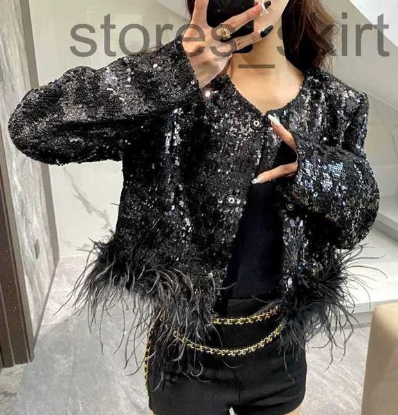 women's jackets designerluxury new 2023 women's brand jacket designer fashion high-end autumn winter feather sequins coat leisure, Black;brown
women's jackets designerluxury new 2023 women's brand jacket designer fashion high-end autumn winter feather sequins coat leisure, Black;brown
