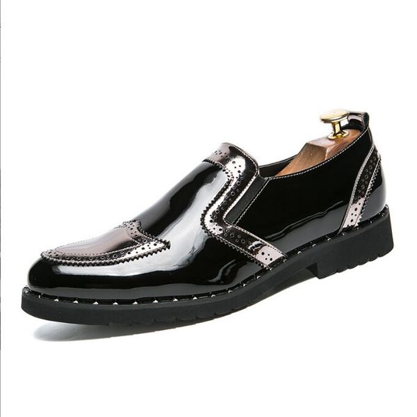 men's dress shoes leather pointed formal shoes man slip-on low-heel wedding shoes men zapatos hombre vestir 38-48, Black
men's dress shoes leather pointed formal shoes man slip-on low-heel wedding shoes men zapatos hombre vestir 38-48, Black
