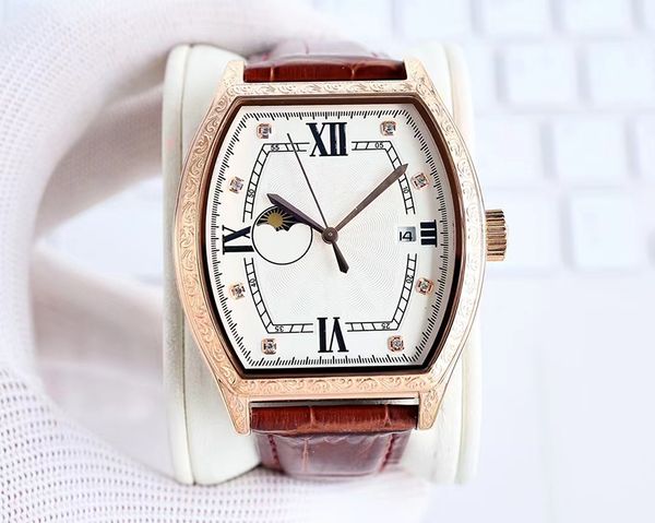 boutique men's watch fully automatic mechanical movement 316 stainless steel case strap, Slivery;brown
boutique men's watch fully automatic mechanical movement 316 stainless steel case strap, Slivery;brown