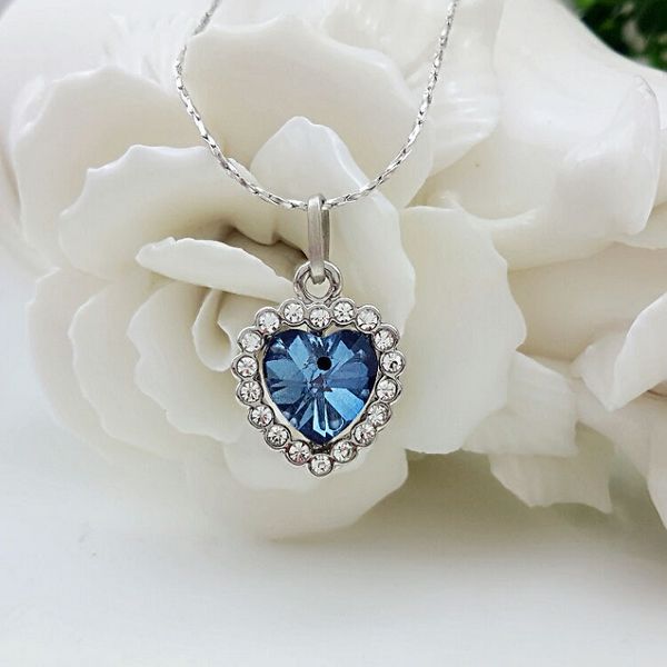 elling jewelry women pendant necklace inlaid superior rhinestone crystal twinkle non fading valentine's gift plating white k heart of t, Silver
elling jewelry women pendant necklace inlaid superior rhinestone crystal twinkle non fading valentine's gift plating white k heart of t, Silver