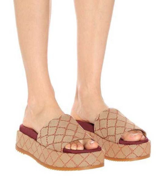 2022 womens fashion slippers 55mm platforms sandals canvas wedges with box and dust bag jackdhstore2023, Black
2022 womens fashion slippers 55mm platforms sandals canvas wedges with box and dust bag jackdhstore2023, Black