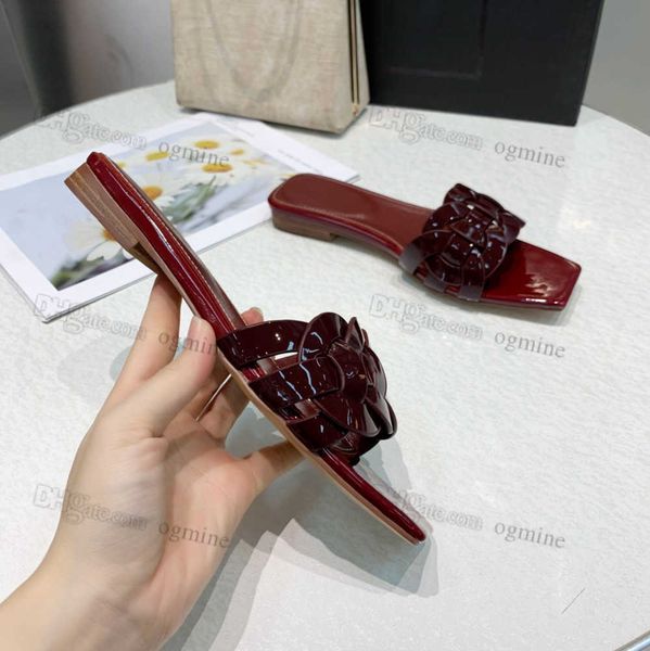 designer sandal woman slipper fashion slider insole slide tribute flat wedges mules in smooth patent leather intertwining straps platform wo, Black
designer sandal woman slipper fashion slider insole slide tribute flat wedges mules in smooth patent leather intertwining straps platform wo, Black