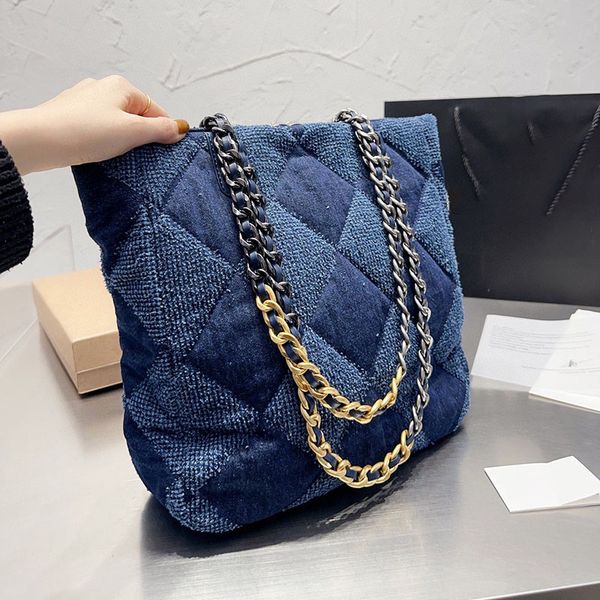 denim bag quilted designer bag shopping bag denim black chain tote luxurys handbags designer shoulder bag 25cm
denim bag quilted designer bag shopping bag denim black chain tote luxurys handbags designer shoulder bag 25cm
