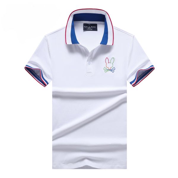 fashion psychological rabbit designer mens polos short sleeve t shirt with contrast stripe polo collar solid cotton business casual shirt, White;black
fashion psychological rabbit designer mens polos short sleeve t shirt with contrast stripe polo collar solid cotton business casual shirt, White;black