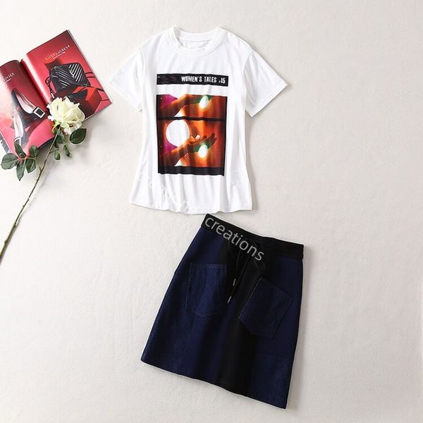 women's two-piece dress designer short skirt summer skirt set casual attractive lady slim two-piece suit, White
women's two-piece dress designer short skirt summer skirt set casual attractive lady slim two-piece suit, White