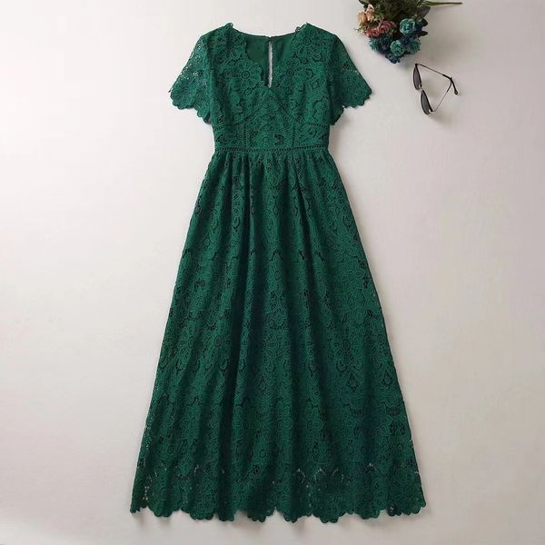 casual dresses european and american women's clothes 2023 spring new short sleeve v-neck hollow out water soluble flower fashion pleate, Black;gray
casual dresses european and american women's clothes 2023 spring new short sleeve v-neck hollow out water soluble flower fashion pleate, Black;gray