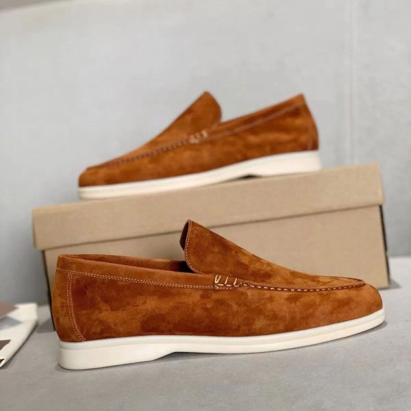 new luxury designer loro suede casual walking shoes charms embellished walk loafers couple genuine mens leather slip on flats for men sports, Black
new luxury designer loro suede casual walking shoes charms embellished walk loafers couple genuine mens leather slip on flats for men sports, Black
