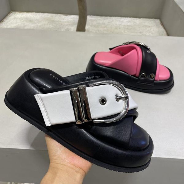 slippers designer fashion women casual open-toed outside female cross-tied slipper platform soft-soled beach slides sandal, Black
slippers designer fashion women casual open-toed outside female cross-tied slipper platform soft-soled beach slides sandal, Black