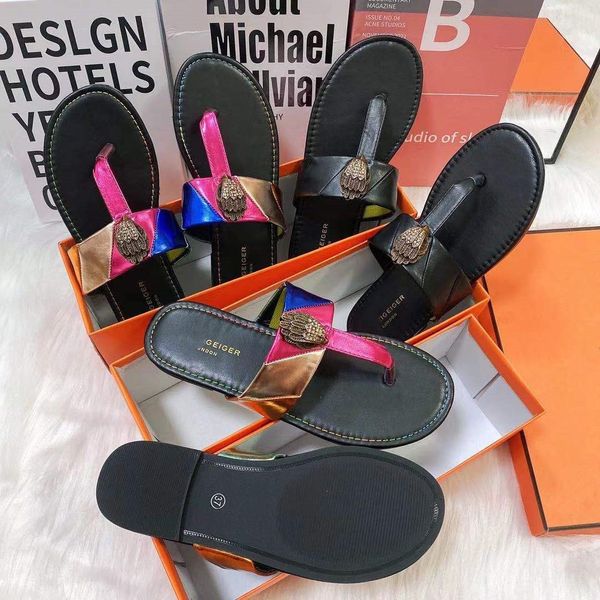 kurt geiger flip flops slippers women sandals stitching fashion luxury rainbow slipper designer slides flat shoes eagle head diamond buckle, Black
kurt geiger flip flops slippers women sandals stitching fashion luxury rainbow slipper designer slides flat shoes eagle head diamond buckle, Black