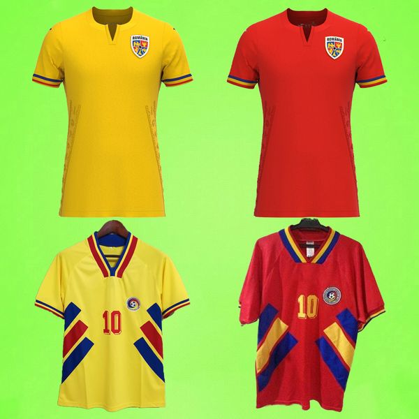 retro 1994 romania soccer jerseys 2023 home away red yellow 94 vintage football shirt hagi popescu raducioiu national team stanciu tanase pu, Black;yellow
retro 1994 romania soccer jerseys 2023 home away red yellow 94 vintage football shirt hagi popescu raducioiu national team stanciu tanase pu, Black;yellow