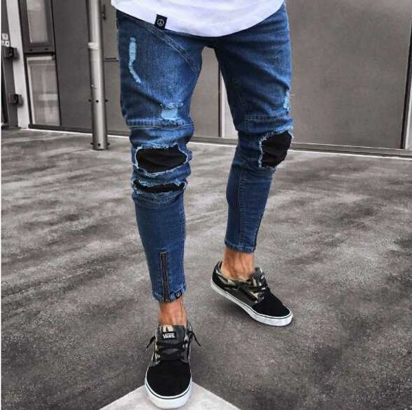 street mens high fashion pencil pants jeans male ripped holes zipper design blue jeans distressed biker washed denim pants mens jeans
street mens high fashion pencil pants jeans male ripped holes zipper design blue jeans distressed biker washed denim pants mens jeans