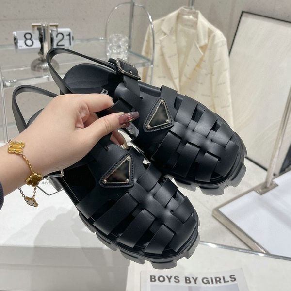women fashion sandals womens luxury designer sandals lady triangular mark elevation and waterproof platform of roman sandals with thick sole, Black
women fashion sandals womens luxury designer sandals lady triangular mark elevation and waterproof platform of roman sandals with thick sole, Black