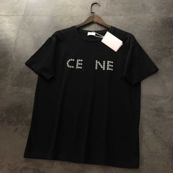 designer luxury celins classic spring summer letter embroidered short sleeve t-shirt fashion trend versatile male and female couples, Black;brown
designer luxury celins classic spring summer letter embroidered short sleeve t-shirt fashion trend versatile male and female couples, Black;brown