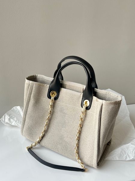 10a tote beach bag fashion cf 35cm large capacity canvas handbag classic logo women's chain leather handle luxury designer bag
10a tote beach bag fashion cf 35cm large capacity canvas handbag classic logo women's chain leather handle luxury designer bag