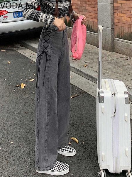 jeans spring 2022 womens high waist lace up straight women's wide leg jeans baggy woman denim capris pants jean mom jeans trousers, Blue
jeans spring 2022 womens high waist lace up straight women's wide leg jeans baggy woman denim capris pants jean mom jeans trousers, Blue