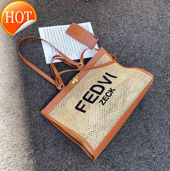 beach bags one shoulder high-capacity f straw bag fashion tote women's f versatile portable weaving season 220301s
beach bags one shoulder high-capacity f straw bag fashion tote women's f versatile portable weaving season 220301s