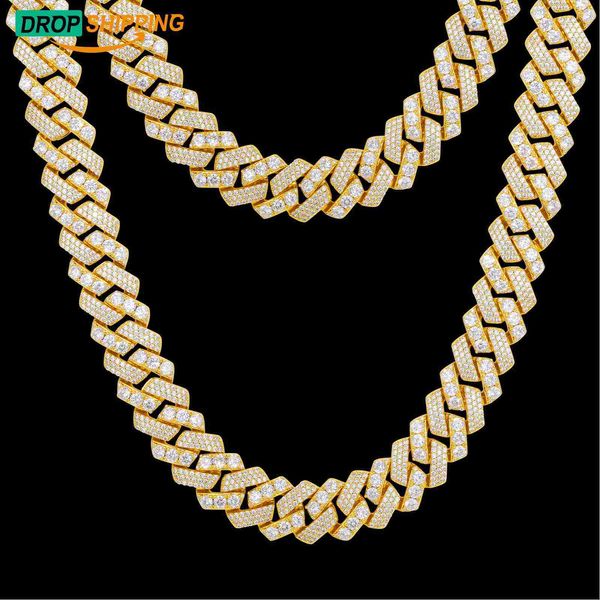 dropshpping new arrival 18mm iced out cuban link chain gold plated brass aaaaa cz diamond luxury miami cuban necklace for men, Silver
dropshpping new arrival 18mm iced out cuban link chain gold plated brass aaaaa cz diamond luxury miami cuban necklace for men, Silver