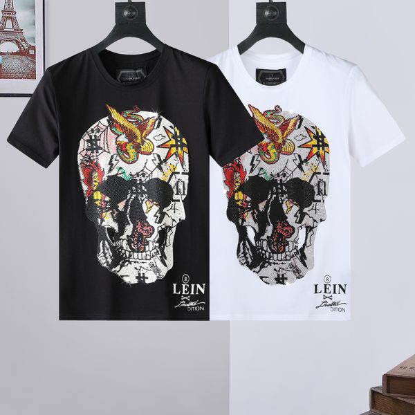 plein-plein t shirt mens metal letters embroidered european fashion streetwear trend round neck pullover 72, White;black
plein-plein t shirt mens metal letters embroidered european fashion streetwear trend round neck pullover 72, White;black