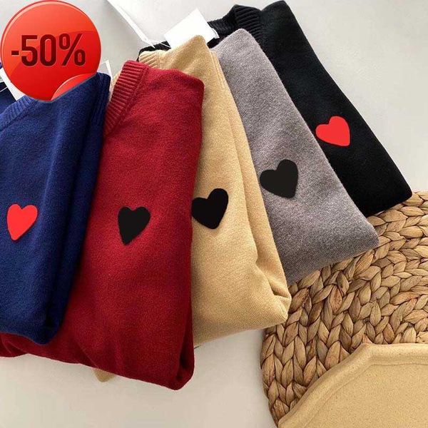 men's sweaters designer women knitted sweatshirt classic love heart-shaped sweater couple hoodies tees men simple pullover fashion autu, White;black
men's sweaters designer women knitted sweatshirt classic love heart-shaped sweater couple hoodies tees men simple pullover fashion autu, White;black