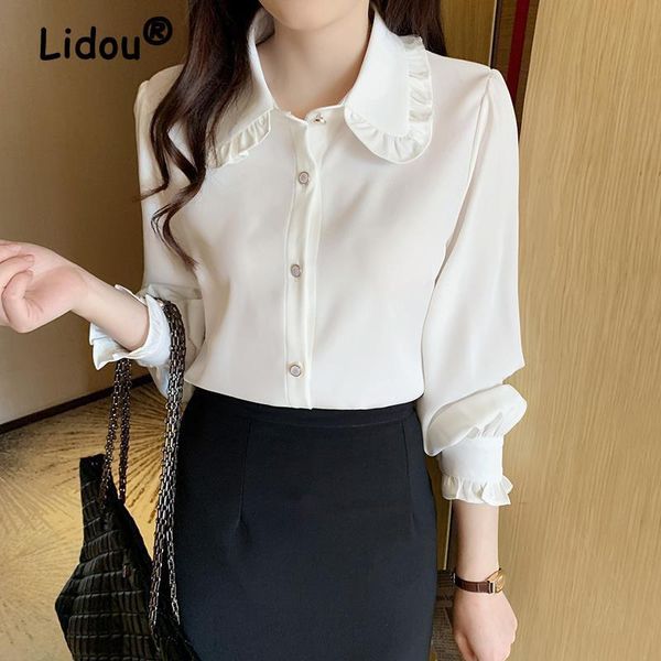 shirts white temperament fashion thin chiffon blouse doll collar long sleeve cardigan women's urban casual wild shirt blouses 2022
shirts white temperament fashion thin chiffon blouse doll collar long sleeve cardigan women's urban casual wild shirt blouses 2022