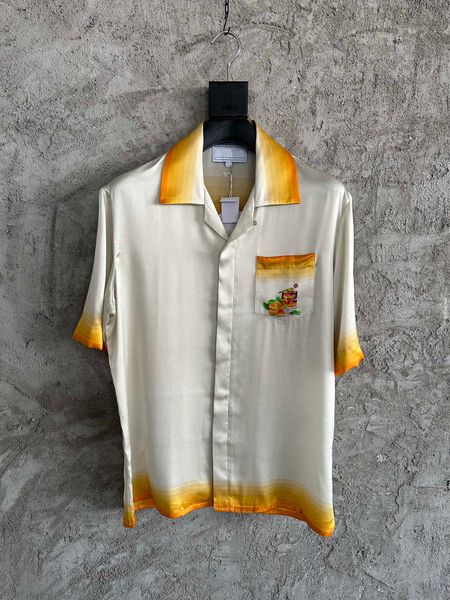 the latest summer mens silk shirt fashion printing design european size luxury designer casual short sleeved shirt brand, White;black
the latest summer mens silk shirt fashion printing design european size luxury designer casual short sleeved shirt brand, White;black