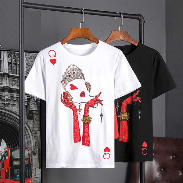 luxury brand designer t shirt dg queen heart print pullover tee mens short sleeve summer cotton round neck sweatshirt quick drying breathabl, White;black
luxury brand designer t shirt dg queen heart print pullover tee mens short sleeve summer cotton round neck sweatshirt quick drying breathabl, White;black