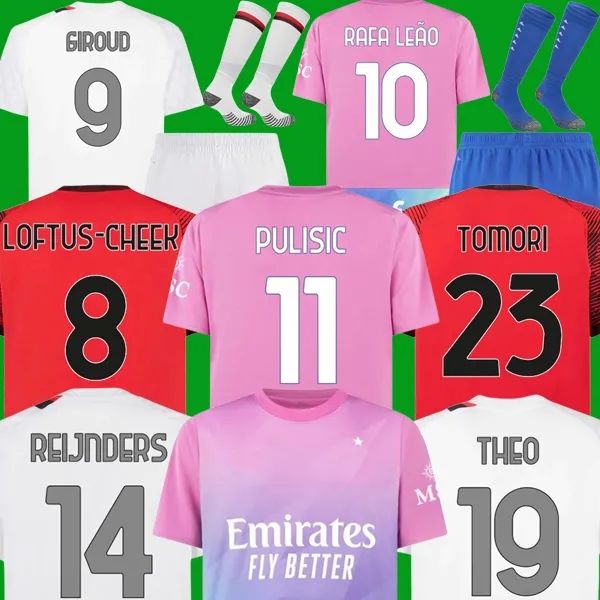 RAFA LEAO Soccer Jerseys GIROUD IBRAHIMOVIC 23 24 AC BENNACER PULISIC ROMAGNOLI CALHANOGLU REBIC 2023 2024 MILANS football shirt maillot men kids Child kit, 23 24 away adult+patch2
RAFA LEAO Soccer Jerseys GIROUD IBRAHIMOVIC 23 24 AC BENNACER PULISIC ROMAGNOLI CALHANOGLU REBIC 2023 2024 MILANS football shirt maillot men kids Child kit, 23 24 away adult+patch2