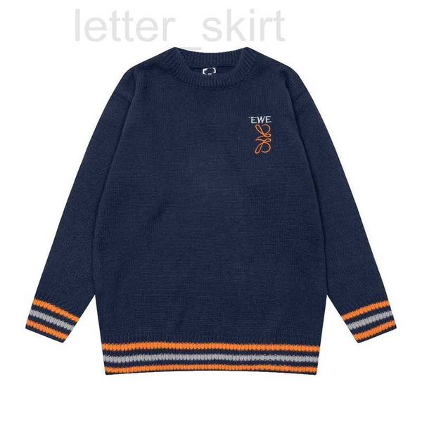 men's sweaters designer different market versions of autumn and winter new chest color matching embroidery campus style round neck loos, White;black
men's sweaters designer different market versions of autumn and winter new chest color matching embroidery campus style round neck loos, White;black