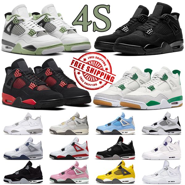 black cat 4 basketball shoes jumpman 4s mens trainers j4 red thunder unc military black sail pine green men women sport outdoor sneakers
black cat 4 basketball shoes jumpman 4s mens trainers j4 red thunder unc military black sail pine green men women sport outdoor sneakers